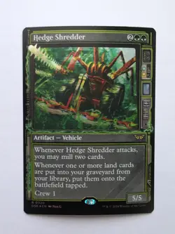 MTG Hedge Shredder (DSK) Duskmourn: House of Horror Showcase Foil Rare 320 - Image 1