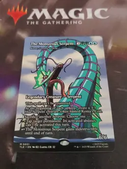 Mtg. The Monstrous Serpent. Borderless. Avatar The Last Airbender. Nm - Image 1