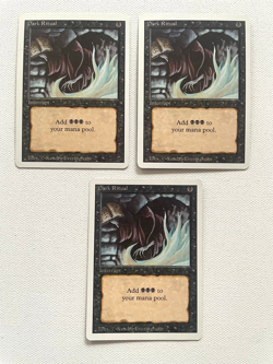 Magic the Gathering MTG - Dark Ritual - Revised Edition - Common - Qty 3 - Image 1