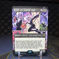 Magic The Gathering Spider-Man Black Cat Cunning Thief (Borderless) Non Foil - Image 1