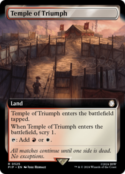 Temple of Triumph (Extended Art) [Fallout] Magic MTG - Image 1