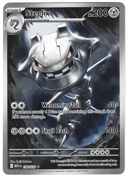 Steelix 150/132 Mega Evolution Pokemon TCG Card Near Mint Condition - Image 1