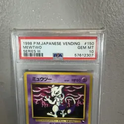 Pokemon Mewtwo Vending Series 3 Japanese #150 1998 PSA 10 Gem Mint - Image 2