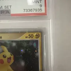 2008 Pokemon PIKACHU #003/009 11th Movie Commemoration Cosmos Holo JPN PSA 9 - Image 5