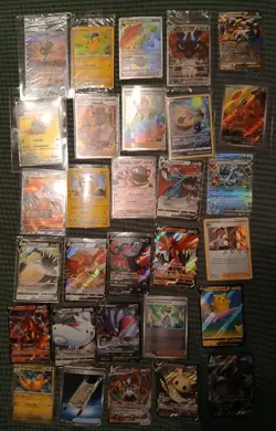 Pokemon Mega Ev Rainbow VStar Full Art Sealed Promos Etc Fresh Pulls 30 Cards - Image 1