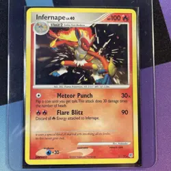 Infernape 5/130 Pokemon Diamond and Pearl Reverse Holo - Image 1