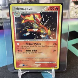 Infernape 5/130 Pokemon Diamond and Pearl Reverse Holo - Image 2