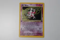 Mr Mime Pokemon Card 1st Edition WOTC Holo 6/64 Jungle Set Rare Vintage 1999 - Image 1