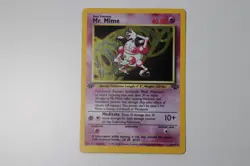 Mr Mime Pokemon Card 1st Edition WOTC Holo 6/64 Jungle Set Rare Vintage 1999 - Image 2