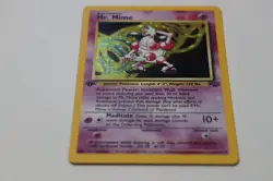 Mr Mime Pokemon Card 1st Edition WOTC Holo 6/64 Jungle Set Rare Vintage 1999 - Image 4
