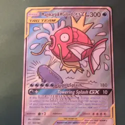 Pokemon Magikarp & Wailord GX TAG TEAM Ultra Rare Full Art Holo 161/181 Team Up - Image 1