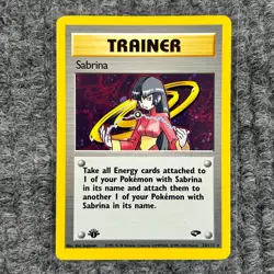 Vintage Pokemon Gym Challenge Sabrina 1st Edition 20/132 Holo Rare NM Near Mint - Image 1