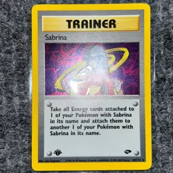 Vintage Pokemon Gym Challenge Sabrina 1st Edition 20/132 Holo Rare NM Near Mint - Image 2