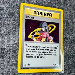 Vintage Pokemon Gym Challenge Sabrina 1st Edition 20/132 Holo Rare NM Near Mint - Image 3