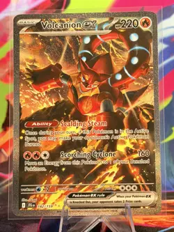 Pokemon TCG Volcanion EX Special Illustration Rare Card 182/159 Journey Together - Image 1