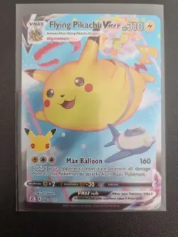 Pokemon Celebrations Flying Pikachu VMAX 25th Anniversary Pack Fresh 007 - Image 1