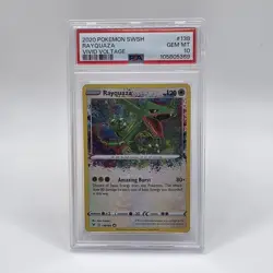 Pokemon Rayquaza 138/185 Amazing Rare Vivid Voltage Holo PSA 10 - Image 1
