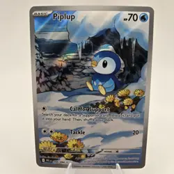 Pokemon TCG Piplup 98/94 Illustration Rare Phantasmal Flames NM - Image 1
