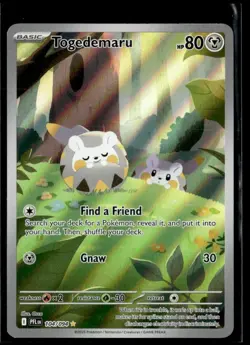 Togedemaru 104/094 IR Illustration Rare Holo Pokemon 2025 Phantasmal Flames NM - Image 1