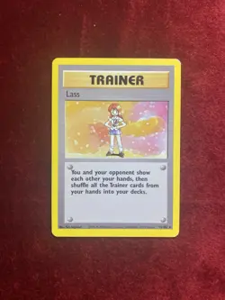 LASS Pokemon Base Set Unlimited Rare Card LP - Image 1