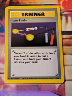 Item Finder 74/102 Base Set LP Pokemon - Image 1