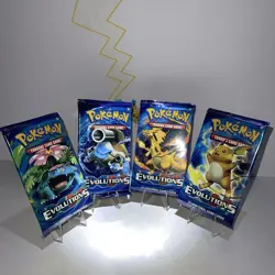 Pokemon TCG XY Evolutions Booster Packs 2016 All 4 Arts 5th-9th Packs Right Side - Image 1