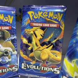 Pokemon TCG XY Evolutions Booster Packs 2016 All 4 Arts 5th-9th Packs Right Side - Image 4