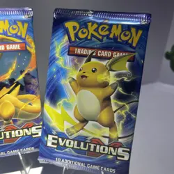 Pokemon TCG XY Evolutions Booster Packs 2016 All 4 Arts 5th-9th Packs Right Side - Image 5