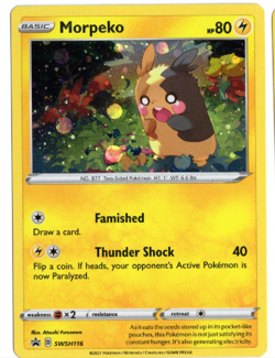 Morpeko SWSH116 Promo Holo Pokemon Card - Image 1