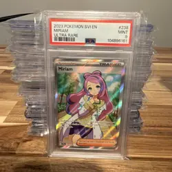 Pokemon TCG 2023 SVI Miriam #238 Ultra Rare Trainer English PSA 9 Lot - Image 1