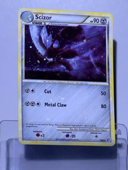 2010 Pokemon SCIZOR Undaunted COSMOS HOLO Bleed HeartGold & SoulSilver Card 7/90 - Image 2