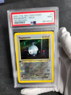 2001 Pokemon Neo Discovery Magnemite Holo 1st Edition #7 PSA 9 Pokemon Card - Image 2