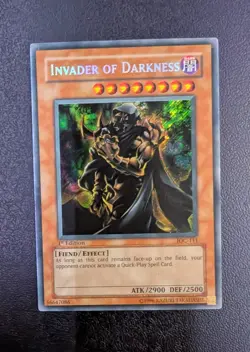Yu-Gi-Oh! Vintage Fiend - Invader of Darkness 1st Ed. Secret Rare Talwar IOC - Image 3