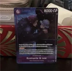 One Piece Rosinante & Law EB04-038 8000 Power Character Card - Image 1