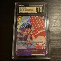 One Piece Monkey.D.Luffy Anime 25th Coll. Alt Art EB02-061 CGC 10 Pristine - Image 1