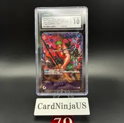 CGC GEM MINT 10 Zoro ST21-015 Flagship Battle 2025 Top 8 Prize Promo ONE PIECE - Image 1