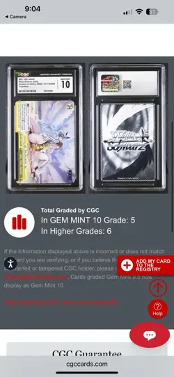 SEA, YOU, AGAIN RRR S117 Grade 10 ENG Weiss Schwarz NIKKE Card POP 5 Not Psa 10 - Image 5