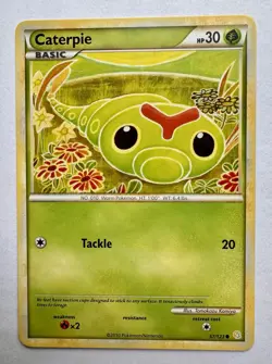 Caterpie 57/123 - Pokemon HeartGold SoulSilver Card - LP/MP - Image 1