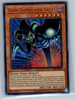 Toon Summoned Skull SRL-EN073 Spell Ruler - Yu Gi Oh Card - NM - Image 1