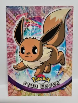 EEVEE #133 Pokemon Card TCG Topps TV Animation - Image 1