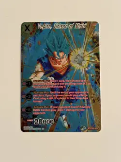 Vegito, Unison of Might BT10-003 SPR Dragon Ball Card English - Image 1