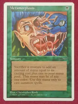 Magic The Gathering CHRONICLES METAMORPHOSIS green card MTG - Image 1
