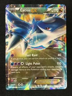 Latios EX 58/108 Ultra Rare Holo XY - Roaring Skies Pokemon Card - Image 1