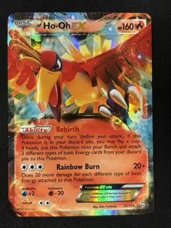 Ho-Oh EX 22/124 Ultra Rare,Holo Dragons Exalted Pokemon Card - Image 1