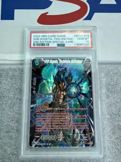 PSA 10 Gm Mint SSBGogeta Technique Unchained BT11-012 SPR Dragon Ball Super Card - Image 1