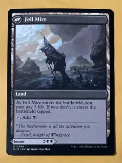 MTG—Fell the Profane/Fell Mire Non Foil #244 - Modern Horizons 3 “PACK FRESH” - Image 2