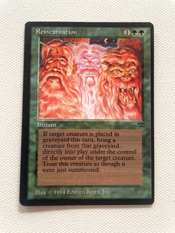 Magic the Gathering MTG - Reincarnation - Legends - Uncommon - Image 1