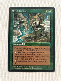 Magic the Gathering MTG - Elvish Farmer - Fallen Empires - Rare - Image 1