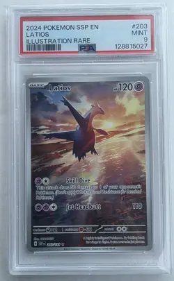 2024 Pokemon SSP EN LATI0S ILLUSTATION RARE #203 MINT 9 PSA - Image 1