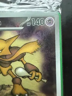Mega Evolution Alakazam 009 and Riolu 010 Black Star Pokemon Center stamp SEALED - Image 5